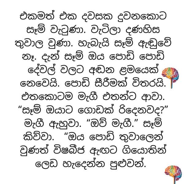 සෑම්ගේ තුවාලය - Image 3
